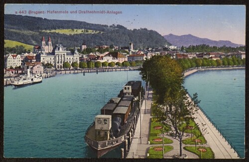 Bregenz. Hafenmolo und Drathschmidt-Anlagen