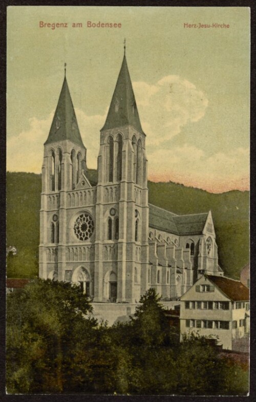Bregenz am Bodensee : Herz-Jesu-Kirche : [Postkarte ...]