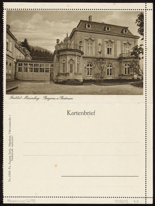 Institut Marienberg - Bregenz a. Bodensee : [Kartenbrief ...]