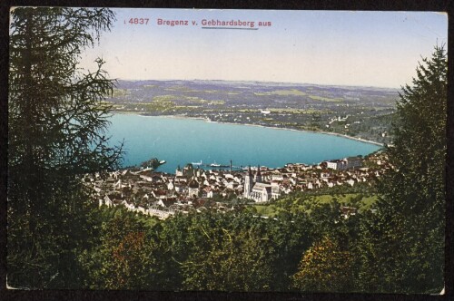 Bregenz v. Gebhardsberg aus