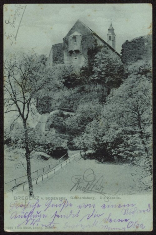 Bregenz a. Bodensee : Gebhardsberg. Die Kapelle : [Postkarte ...]