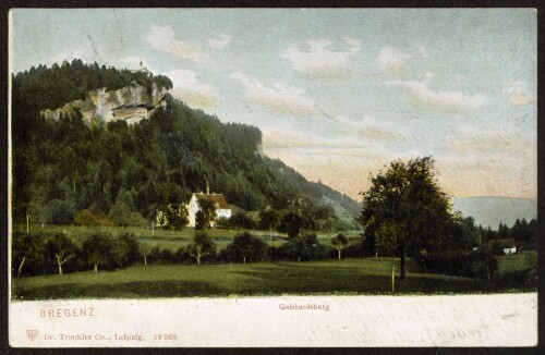 Bregenz : Gebhardsberg : [Carte postale ...]