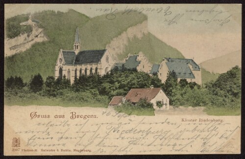 Gruss aus Bregenz : Kloster Riedenburg : [Correspondenz-Karte An ... in ...]