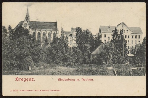 Bregenz : Riedenburg m. Neubau : [Postkarte ...]