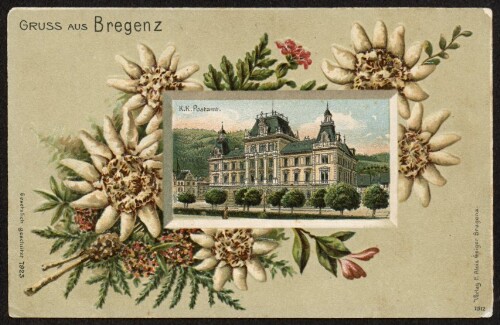 Gruss aus Bregenz : K. K. Postamt : [Correspondenz-Karte ...]