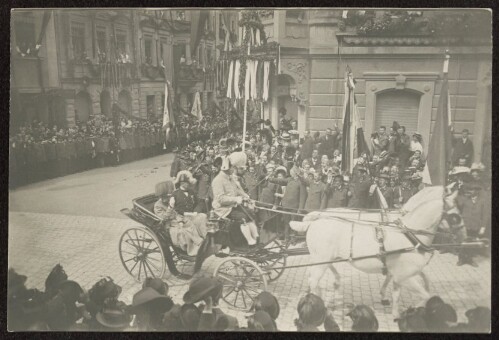 [Kaiser Franz Josef I. zu Besuch in Bregenz] : [Postkarte ...]