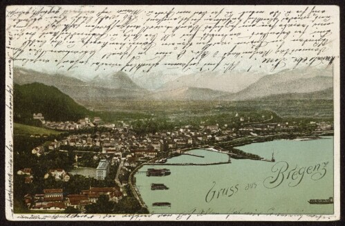 Gruss aus Bregenz : [Correspondenz-Karte An ... in ...]