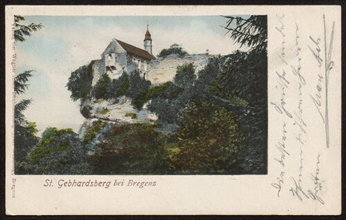 St. Gebhardsberg bei Bregenz : [Correspondenzkarte ...]