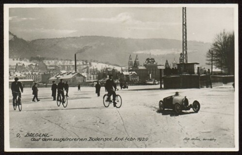 Bregenz - auf dem zugefrorenen Bodensee, End. Febr. 1929