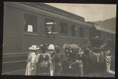 [Kaiser Karl I. und seine Gattin Zita am 5. Juni 1917 zu Besuch in Bregenz]