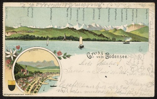 Gruss vom Bodensee : Bregenz : [Postkarte ...]
