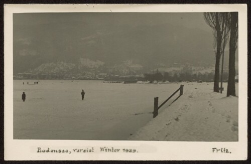 Bodensee, vereist Winter 1929