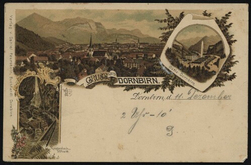 Gruss aus Dornbirn : Gütle Dornbirn : Rappenlochschlucht ... : [Correspondenz-Karte ...]