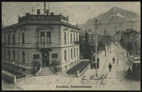 Dornbirn, Bahnhofstrasse : [Postkarte ...]