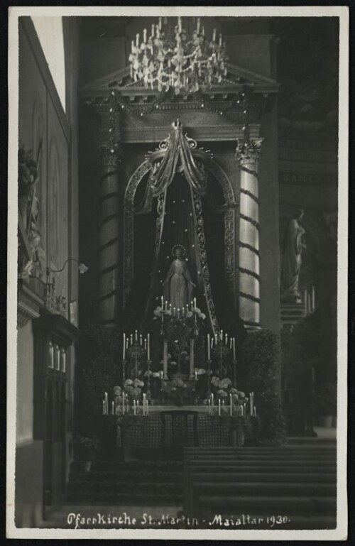 [Dornbirn] Pfarrkirche St. Martin - Maialtar 1930