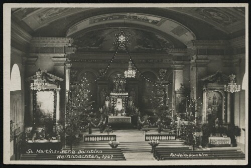St. Martinskirche Dornbirn : Weihnachten 1929