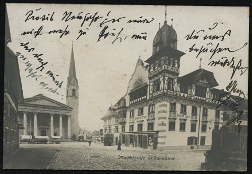 Marktplatz in Dornbirn : [Postkarte An ... in ...]