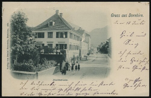 Gruss aus Dornbirn : Marktstrasse : [Postkarte ...]