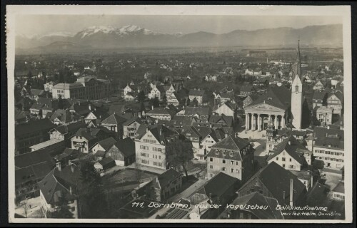 Dornbirn, aus der Vogelschau