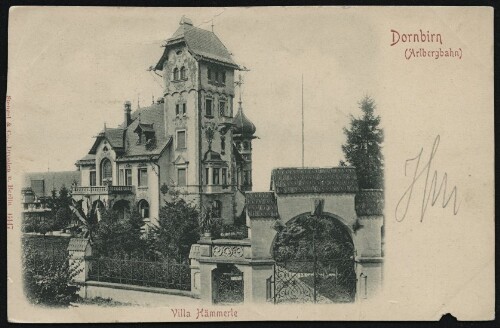 Dornbirn (Arlbergbahn) Villa Hämmerle : [Postkarte ...]