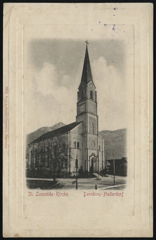 Dornbirn-Hatlerdorf : St. Leopolds-Kirche : [Postkarte ...]