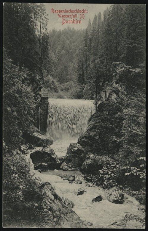 Rappenlochschlucht: Wasserfall (I) Dornbirn