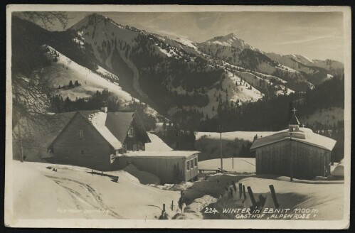 [Dornbirn] Winter in Ebnit 1100 m : Gasthof 