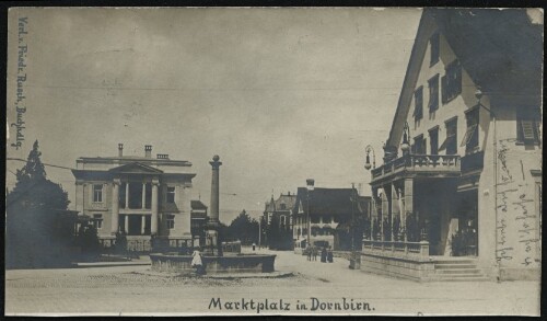 Marktplatz in Dornbirn : [Postkarte - Carte postale ...]