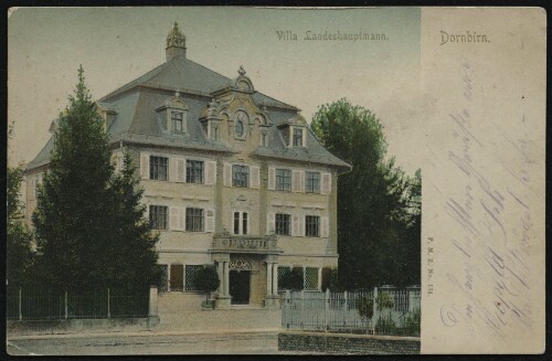 Dornbirn : Villa Landeshauptmann : [Postkarte ...]