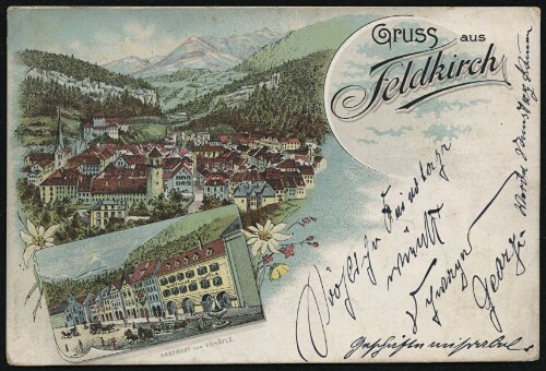 Gruss aus : Feldkirch : Gasthaus zum Schäfle : [Correspondenz-Karte ...]