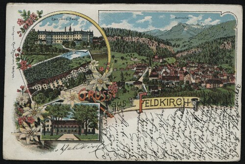 Gruss aus Feldkirch : Gurtisspitze : Exercitien-Haus : Stella - Matutina ... : [Postkarte ...]
