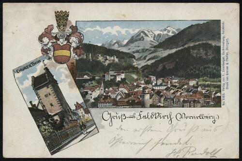 Gruß aus Feldkirch Vorarlberg : Churer Thor : [Correspondenz-Karte An ... in ...]