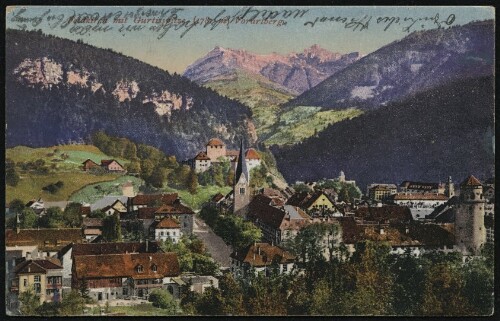 Feldkirch mit Gurtisspitze (1781 m) Vorarlberg