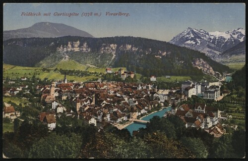 Feldkirch mit Gurtisspitze (1778 m) Vorarlberg