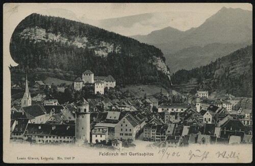 Feldkirch mit Gurtisspitze : [Correspondenz-Karte ...]