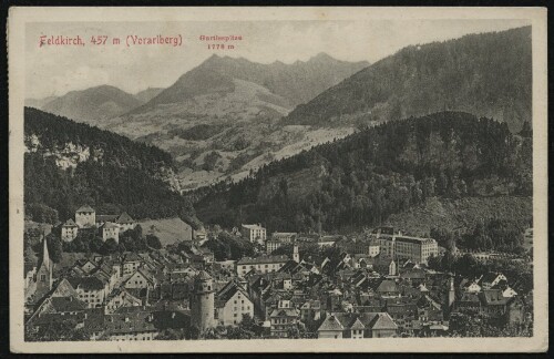 Feldkirch, 457 m (Vorarlberg) : Gurtisspitze 1778 m