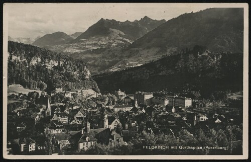 Feldkirch mit Gurtisspitze (Vorarlberg)