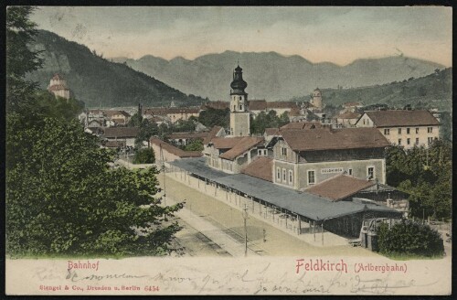 Feldkirch (Arlbergbahn) : Bahnhof : [Postkarte ...]