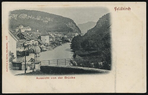 Feldkirch : Aussicht von der Brücke : [Post-Karte ...]
