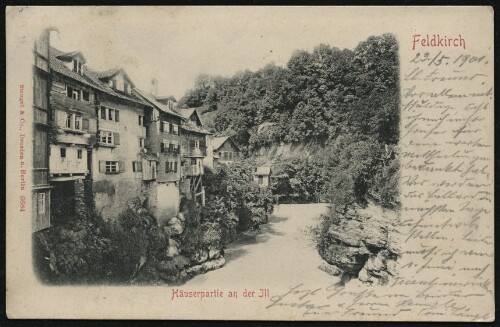 Feldkirch : Häuserpartie an der Jll : [Postkarte ...]