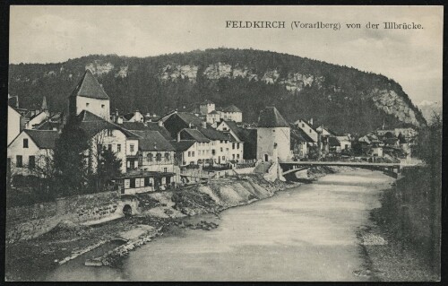 Feldkirch (Vorarlberg) von der Illbrücke