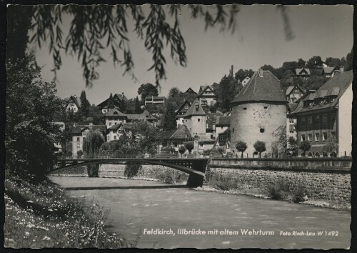 Feldkirch, Illbrücke mit altem Wehrturm