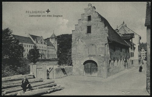 Feldkirch : Justizpalast und Altes Zeughaus : [Post card - Carte postale ...]