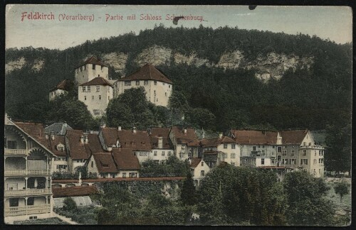Feldkirch (Vorarlberg) - Partie mit Schloss Schattenburg
