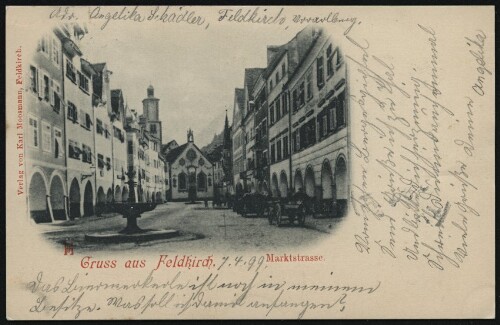 Gruss aus Feldkirch : Marktstrasse : [Correspondenz-Karte ...]