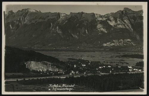 [Feldkirch] Nofels m. Rheintal : u. Schweizerberge
