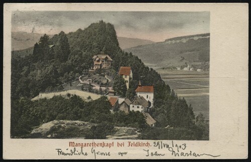Margarethenkapf bei Feldkirch : [Correspondenz-Karte An ... in ...]