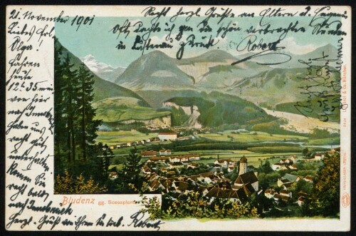 Bludenz gg. Scesaplana : [Correspondenz-Karte An ... in ...]