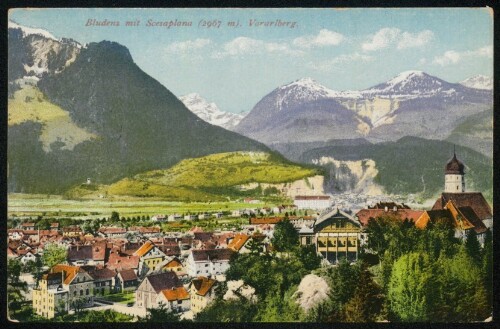 Bludenz mit Scesaplana (2967 m) Vorarlberg