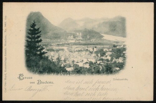 Gruss aus Bludenz : Totalansicht : [Correspondenz-Karte An ... in ...]